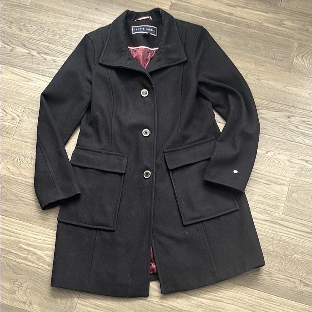 Tommy Hilfiger Black Pea Coat